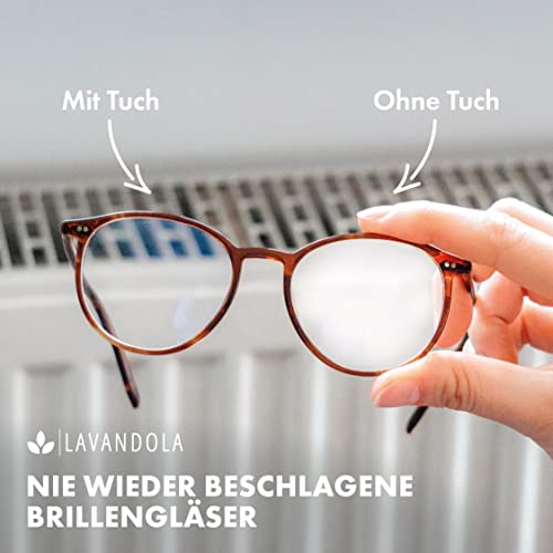 Antibeschlagtücher Lavandola für Brillen und Sonnenbrillen