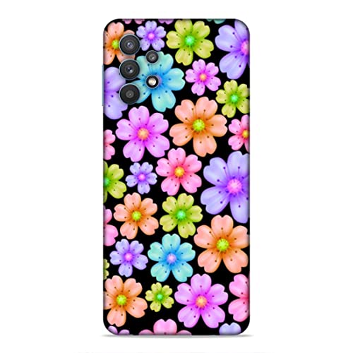 Image of Printed Mobile Back Hard Case Cover for Samsung Galaxy M32 5G | Black Love, Floral Pattern, Flowers-22