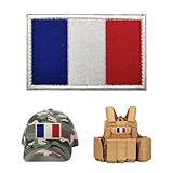 Design de haute qualité: La tricolore bleu blanc rouge est soigneusement brodée avec des bords découpés au laser, offrant une finition professionnelle et des lignes nettes