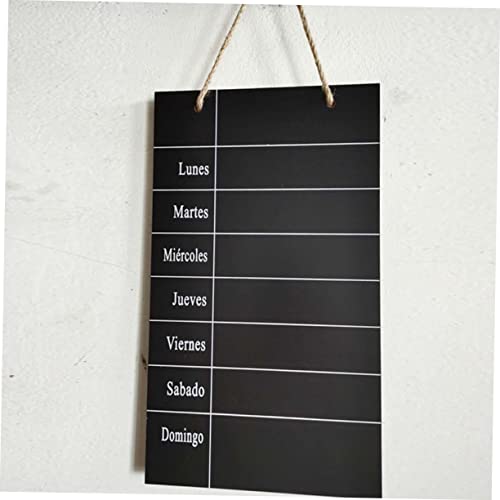 Magiclulu Message Board Chalk Board Signs Weekly Plan Board Writing Board Boxwood Wooden Rope Black #TOP5
