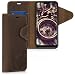 Produktbild kalibri Hülle kompatibel mit Xiaomi Redmi 6 Pro/Mi A2 Lite - Leder Handyhülle - Handy Wallet Case Cover Kompass Vintage Braun