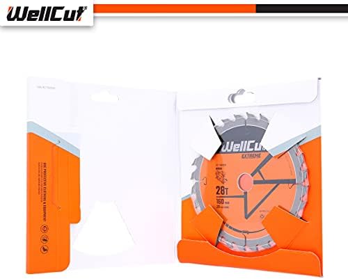WellCut TCT Extreme Saw Blades 160mm x 20mm Bore 28T, 48T, 60T (24 Teeth)