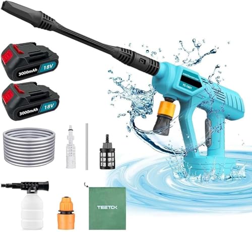 Accu-hogedrukreiniger, vervanging voor Makita 18V accu BL180, voor het wassen van grasland