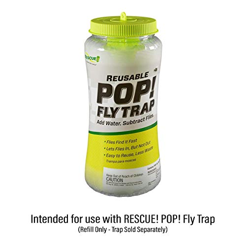 Rescue! Pop! Fly Trap Bait Refill – Outdoor Use – 6 Pack #TOP1