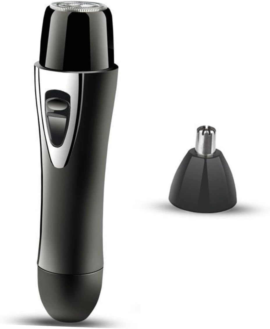 Waterproof 2-in-1 Electric Epilator and Shaver for Women Facial Hair Removal Painless Hair Remover Trimmer Suitable for Body Areas Black