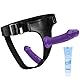 2 Violett Strap On Umschnall für Frauen 18 CM and 15 CM Sex Spielzeug für Die Paare Extrem Hart Portable Sex Toy for Adults for Strap-On for Women Sex Fun with Silicone Dildo for Couples