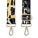 OTCO Purse Straps Replacement Crossbody Straps for Purses,Grey Leopard Bag Strap for Women,Wide Extra Long Purse Backpack Handbag Strap Extender,Guitar Thick Shoulder Strap,Luggage Straps