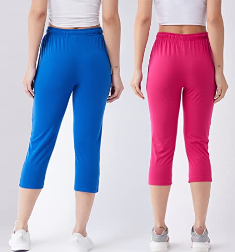 Image of Modeve Women Solid Cotton Blend Capri for summer|| Summer Wear