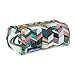 KAVU Pixie Pouch Accessory Travel Toiletry and Makeup Bag, Coastal Blocks