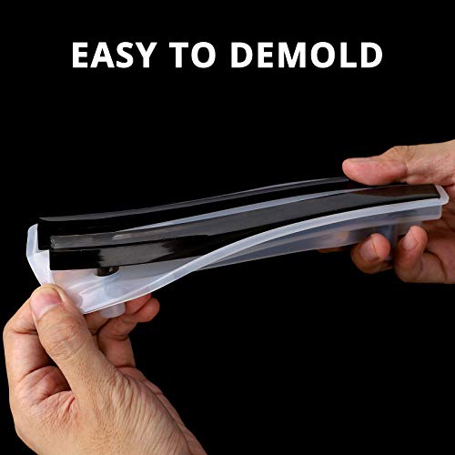 4Pcs Handle Molds For Resin Casting, Gartful Silicone Tray Handle Molds, Epoxy Resin Handle Molds For Serving Board, Agate Platter, Jewelry Tray, Cabinet Cupboard, Home Decor, 4 Styles #TOP5