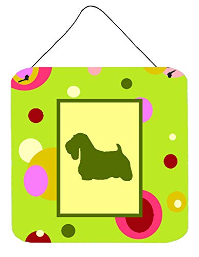 Caroline's Treasures CK1055DS66 Sealyham Terrier Wall or Door Hanging Prints Aluminum Metal Sign Kitchen Wall Bar Bathroom Plaque Home Decor, 6x6, Multicolor