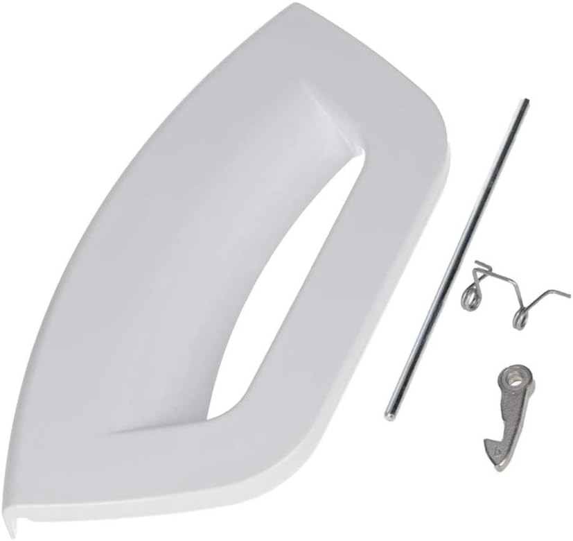 Plastic Door Handle Lever Kit for Hotpoint Futura Washing Machine/Washer Dryers (White, Alt to C00507932, C00285747)