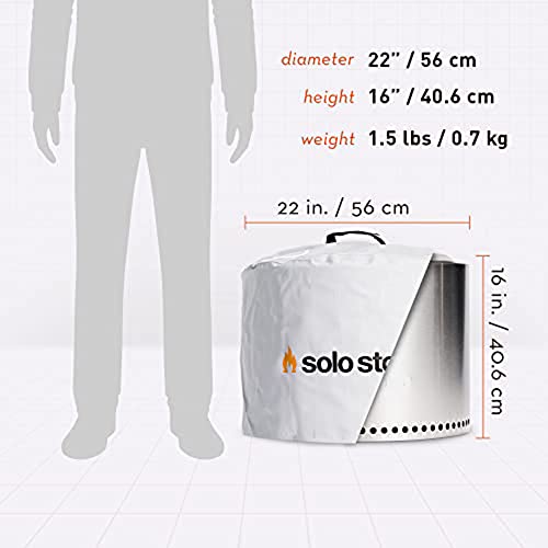 Solo Stove Schutzabdeckung für Feuerschale Bonfire | Edelstahl- Feuerstellen- Zubehör- Outdoor- Kamin, Feuerstelle, Feuertonne, Feuerkorb- Winterfest, wasserdicht, ideal zur Abdeckung bei Regen-2