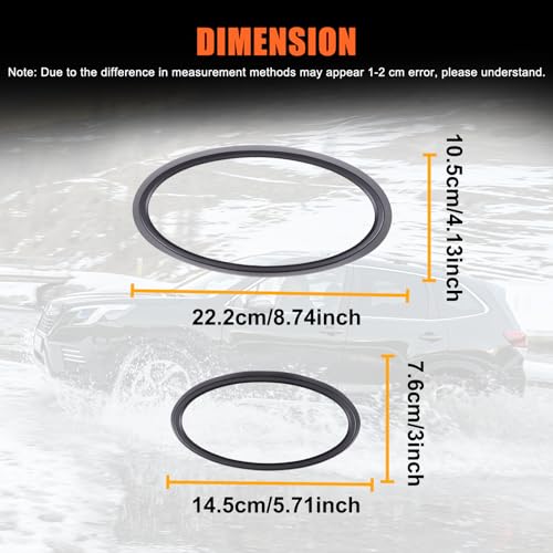 Image of Front Back Emblem Cover Trim Kit Emblem Badge Logo Ring Suitable for Subaru Forester 2022-2024 Rear and Front Emblems Trim Ring Cover Auto Tailgate Logo Cover (Matte Black)