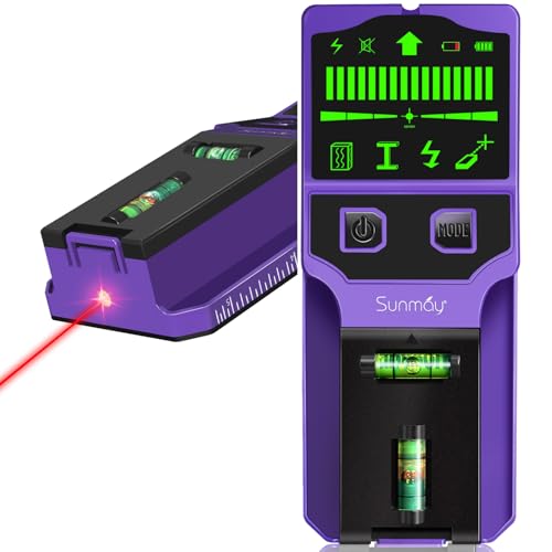 SUNMAY Stud Finder Wall Scanner,7-in-1 Stud Finder for Walls, Stud