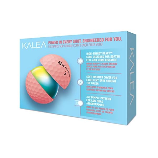 TaylorMade-Kalea-Balon-de-Golf-para-Mujer-Color-melocoton-Talla-unica
