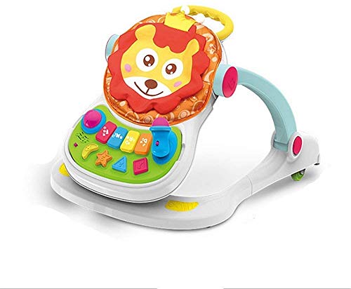 Learn More About Ladan 4 in 1 Sitting Standing Walking Play Eating Learn Puzzle Toy, Baby Walker wit...