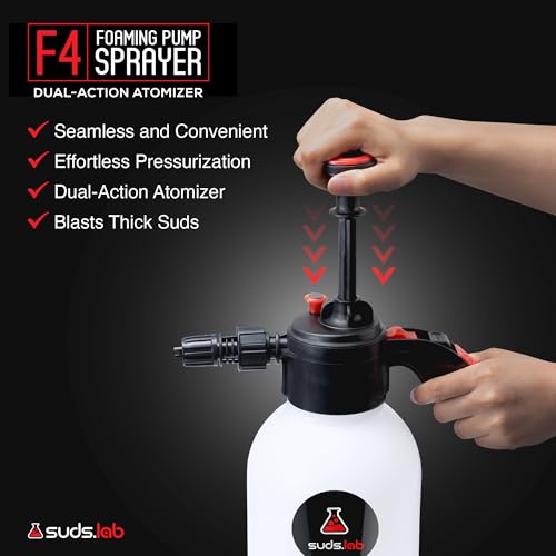 Suds Lab F4 Foaming Pump Sprayer, UV Resistant Canister & Ergonomic, 70 oz. by suds.lab - Image 3