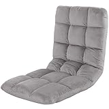 ALPHA HOME Adjustable Floor Chair with Backrest & Cushion Dorm Rocker 4...