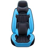 COMPATIBLE CON EL AIRBAG: Las fundas de asiento están diseñadas alrededor del coche, manteniendo la función y el control total del asiento, como el airbag, los cinturones de seguridad, los reposabrazos y los ajustes del asiento. Las fundas de reposacabezas separadas permiten un fácil ajuste del reposacabezas para una comodidad y seguridad óptimas.