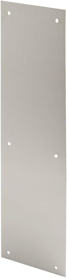 Prime-Line J 4626 Door Push Plate, 4 In. x 16 In., Stainless (Single Pack)