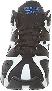 Reebok Kamikaze I Mid masculino em branco/preto/azul, White/Black