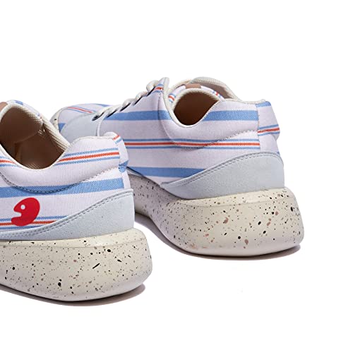 Uin Women's Walking Travel Shoes Casual Lightweight Art Painted Fashion Sneaker Denia Ⅰ Crimson Skyline (7) #TOP6