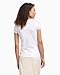 Armani Exchange Women's Crewneck Slim Fit Rhinestone Logo Tee, Optic White, Large
