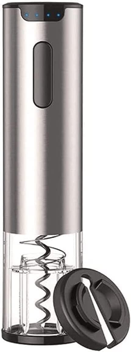 Electric Wine Bottle Opener kit Rechargeable Automatic Corkscrew contains Foil Cutter Vacuum Stopper and Wine Aerator Pourer with USB Charging Cable for Wine Lover Set