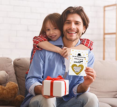 Flyab Funny Godfather Proposal Card For Uncle 4"X6" Will You Be My Godfather Scratch Off Card Godfather Proposal Scratch Off Card Birthday Christmas Gift Card For Uncle From Nephew Niece #TOP3