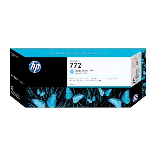 Cartouche d'encre photo HP 772 cyan clair CN632A traceur grand format 300ml