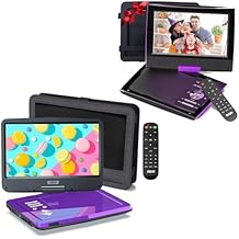 SUNPIN 12.5 and 11.5 Portable DVD Player with HD Screen Car Charger, Direct Charger, Car Bag