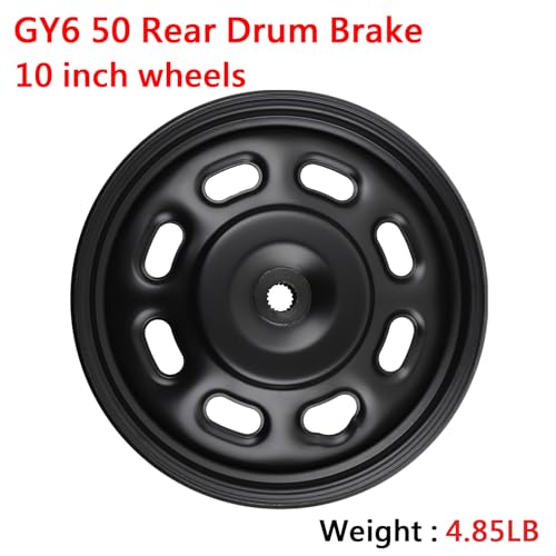 Minho Motorcycle Whell Hub Compatible with Chinese GY6 50cc Motorcycle Scooter Taotao 50ATM Parts,Rear Drum Brake