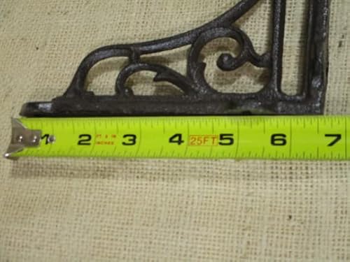 Antique Style Vine Shelf Brace Wall Brackets Cast Iron Metal Corbels 6" X 6 1/2" #TOP4