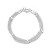 Produktbild 925silver Sytle Beautiful Classic Women Men Jewellery solid silver Buckle Chain bracelet