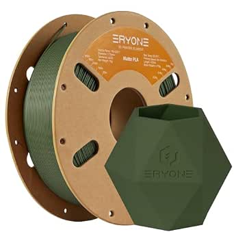 ERYONE Matte PLA Filament 1.75mm, PLA Matte Filament for 3D Printer…
