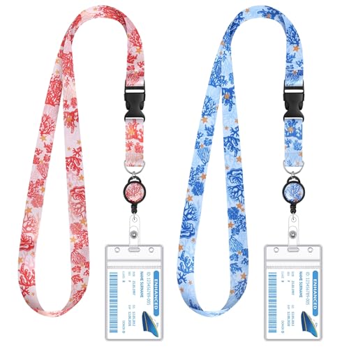 2 Pieces Cruise Lanyard for Ship Cards, Cruise Essentials 2026, Seaweed