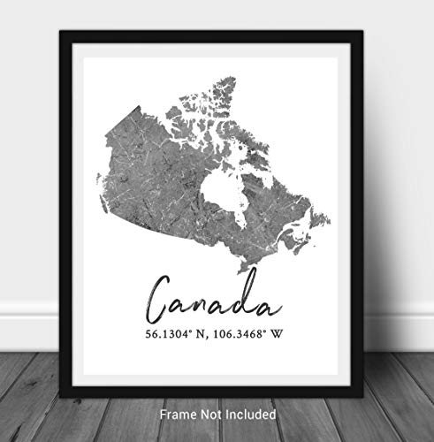 Westbrook Design Studio Canada Map Wall Art Print thumb #1