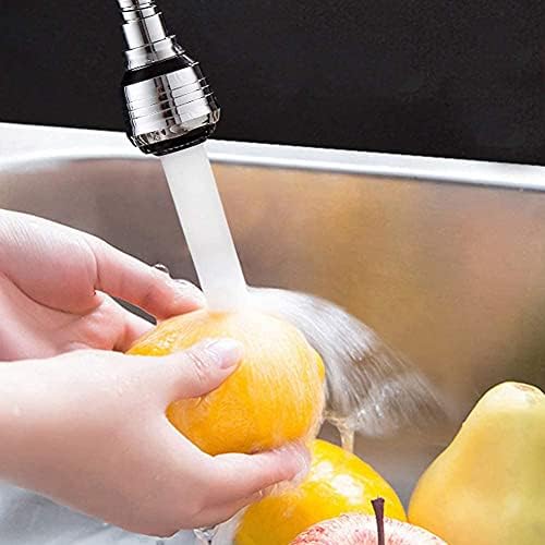 KOKSI Rotatable Water Bubbler Kitchen Tap Aerator 360 Degree Rotating Water Swivel Faucet for Bathroom Kitchen Tap Nozzle Filter Adapter