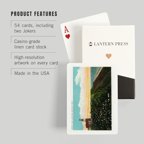Lantern Press Naipes Poker Nantucket Sankaty Head miniatura 3