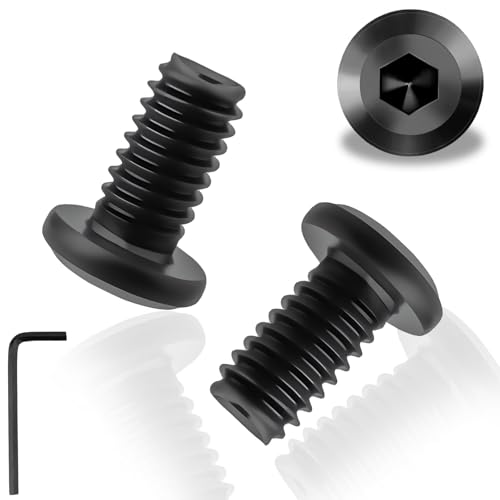 30pcs Viti M6 Testa Piatta M6x12mm Vite Testa Bombata Bulloni A2 V2A Nero Inox per Elettrodomestici Macchinari Industriali