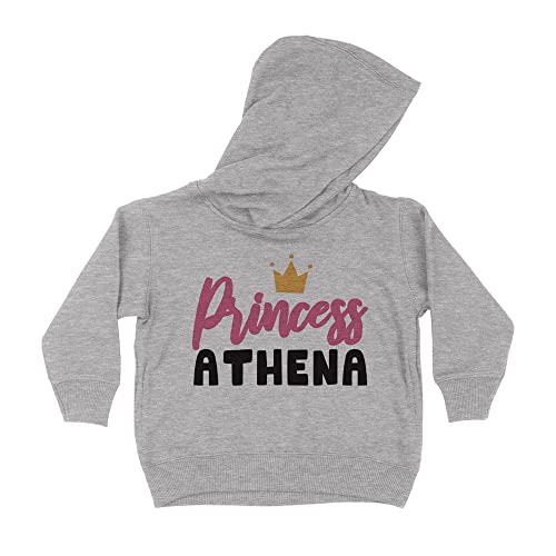 Princess Athena Kids Hoodie Sweatshirt Toddler 4T Heather Grey