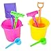 Mini Beach Bucket and Shovel Set - (Pack of 12) 3-1/4