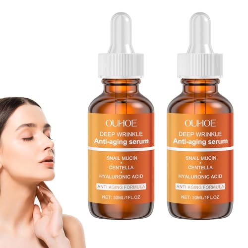 2Pcs Olavita Serum Olavita Liquid Solution Anti Aging Serum Snail Mucin Centella Hyaluronic Acid zur Reduzierung von Falten für Eine Straffere Prallere für All Skin Types(30ml) 2Pcs Olavita Serum Olavita Liquid Solution Anti Aging Serum Snail Mucin Centella Hyaluronic Acid zur Reduzierung von Falten für Eine Straffere Prallere für All Skin Types(30ml)