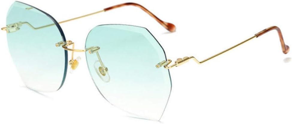 Chudanba Gafas graduadas sin Montura para Mujeres Gafas extragrandes Gafas  de Sol de Diamante Gafas de Sol sin Marco para Mujer,Verde : Amazon.es: Ropa