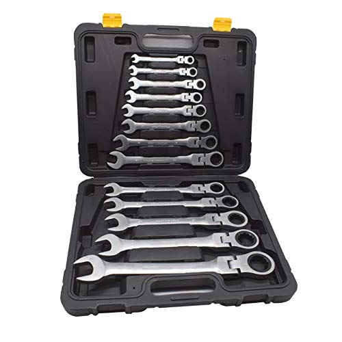 13pcs Adjustable Flexible Head Ratchet Tool Set
