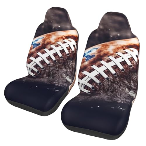 Housse de siege voiture football americain impermeable et respirante universelle x2