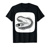 Gulper Eel Elegant Line Art Drawing T-Shirt