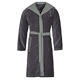 bugatti bademantel amazon Bequeme Kapuze BUGATTI Bademantel Herren Kapuze Domenico Graphit - 766 XXL