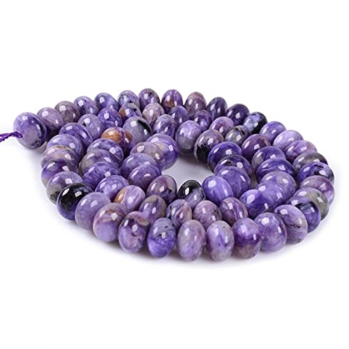 Perles de charoïte 8mm violette LKBEADS 0178 pour création de bijoux